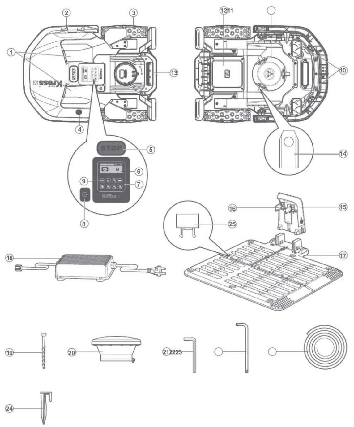 KRESS Mission RTKn KR160E.A - Komponenten - 1