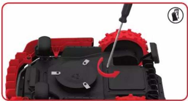 KRESS Mission RTKn KR161E - Udskiftning af batteriet - 2