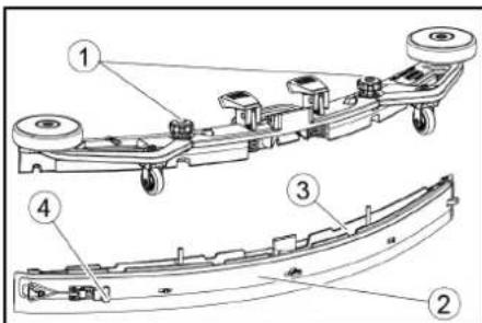 Kärcher B 110 R Classic - Turn over or replace the worn suction lips - 1