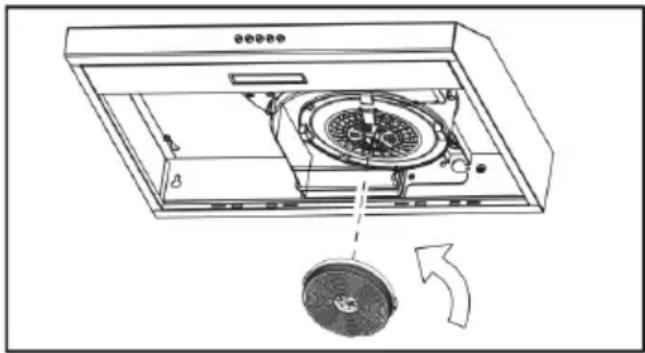 TAURUS C60WHAL - Pour installer le filtre à charbon, suivez les instructions ci-dessous: - 1