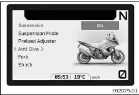 KTM 1290 Super Adventure S (2024) - Anti Dive (en option) - 1