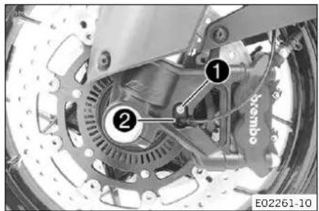 KTM 1290 Super Adventure S (2024) - Déposer la roue avant - 2