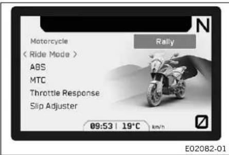 KTM 1290 Super Adventure S (2024) - Ride Mode - 1
