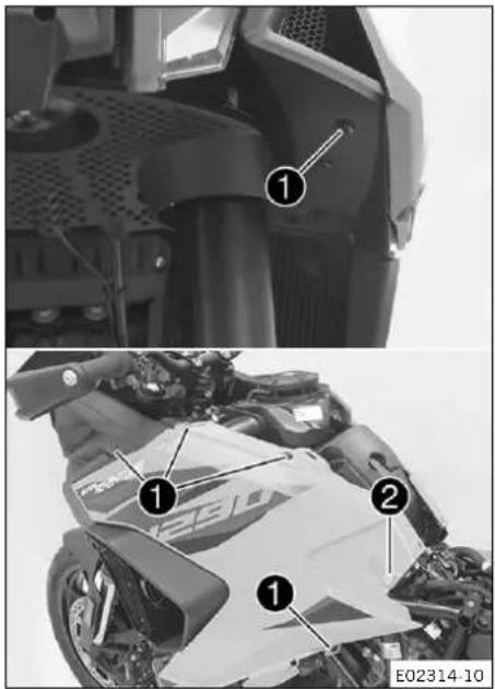 KTM 1290 Super Adventure S (2024) - TRAVAUX D'ENTRETIEN SUR LA PARTIE-CYCLE 13 - 1