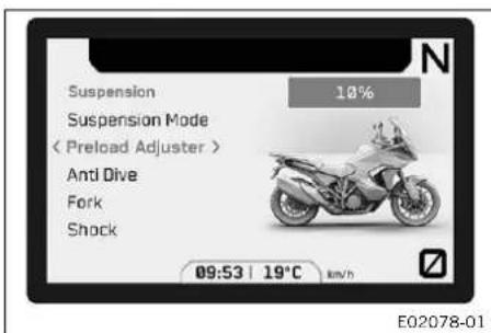 KTM 1290 Super Adventure S (2024) - Bague de réglage de précharge - 1