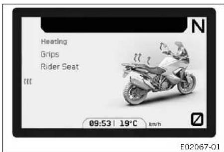 KTM 1290 Super Adventure S (2024) - Heating (fonction optionnelle) - 1