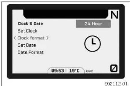 KTM 1290 Super Adventure S (2024) - Clock Format - 1
