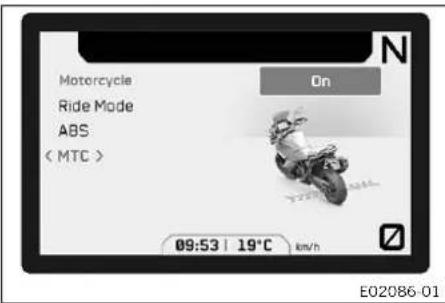 KTM 1290 Super Adventure S (2024) - Contrôle de la traction de la moto (MTC) - 1