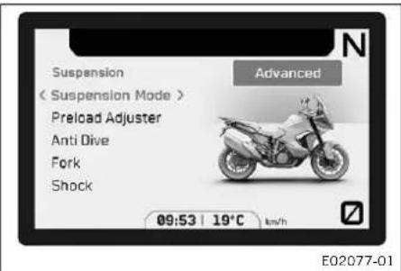 KTM 1290 Super Adventure S (2024) - Suspension Mode - 1