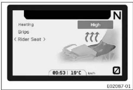 KTM 1290 Super Adventure S (2024) - Heating Rider Seat (fonction optionnelle) - 1