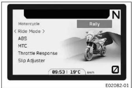 KTM 1290 Super Adventure S (2024) - Ride Mode - 1
