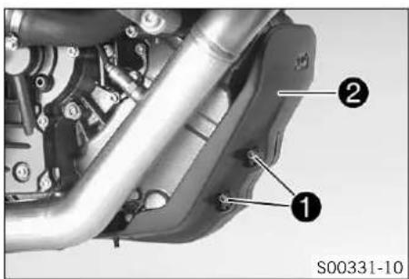 KTM 1290 SUPER ADVENTURE (2018) - Déposer la protection moteur - 1