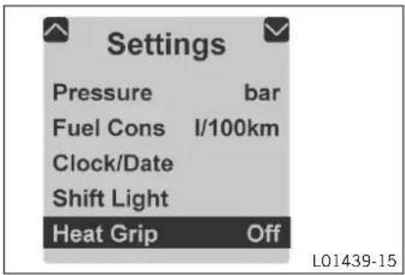 KTM 1090 Adventure (2016) - « Heat Grip » (en option) - 1