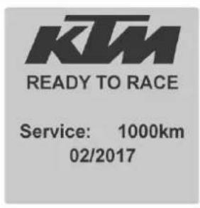 KTM 1090 Adventure (2016) - Témoin de révision - 1