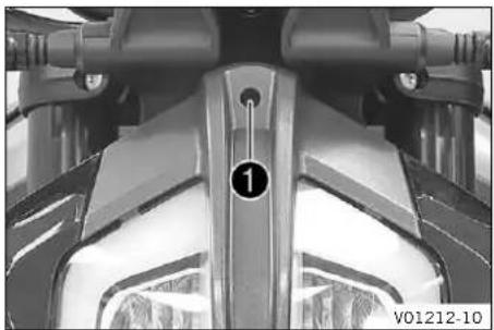 KTM 790 Duke (2024) - Régler la portée du phare - 1