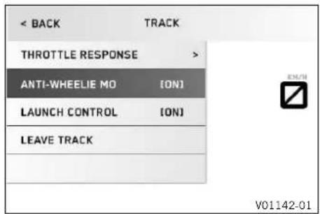 KTM 790 Duke (2024) - Anti-wheelie mode (en option) - 1