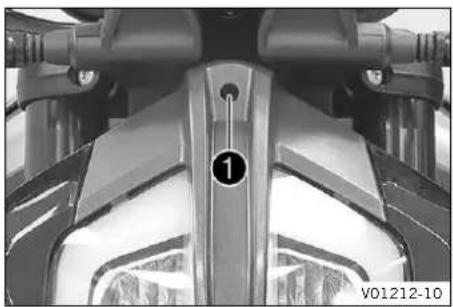 KTM 790 Duke (2024) - Détacher la plaque-phare et le phare - 1