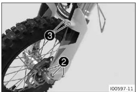 KTM 50 SX (2024) - Remonter la protection de fourche - 2