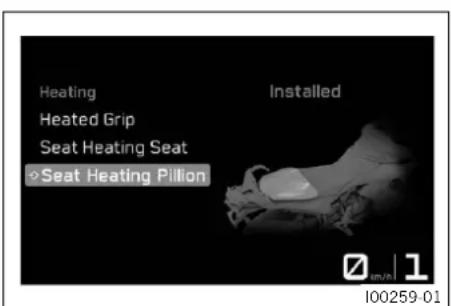 KTM 890 Adventure R Rally (2024) - Seat Heating Pillion (fonction optionnelle) - 1
