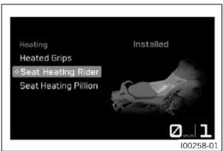 KTM 890 Adventure R (2024) - Seat Heating Rider (fonction optionnelle) - 1