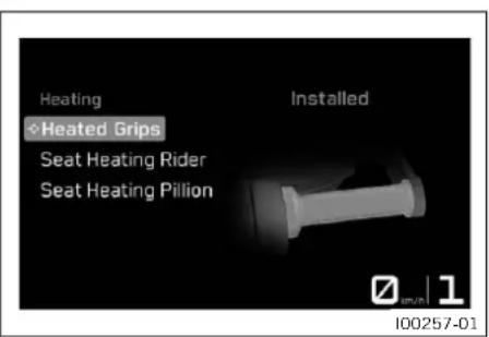 KTM 890 Adventure R (2024) - Heated Grips (fonction optionnelle) - 1