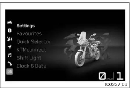 KTM 890 Adventure R (2024) - Settings - 1