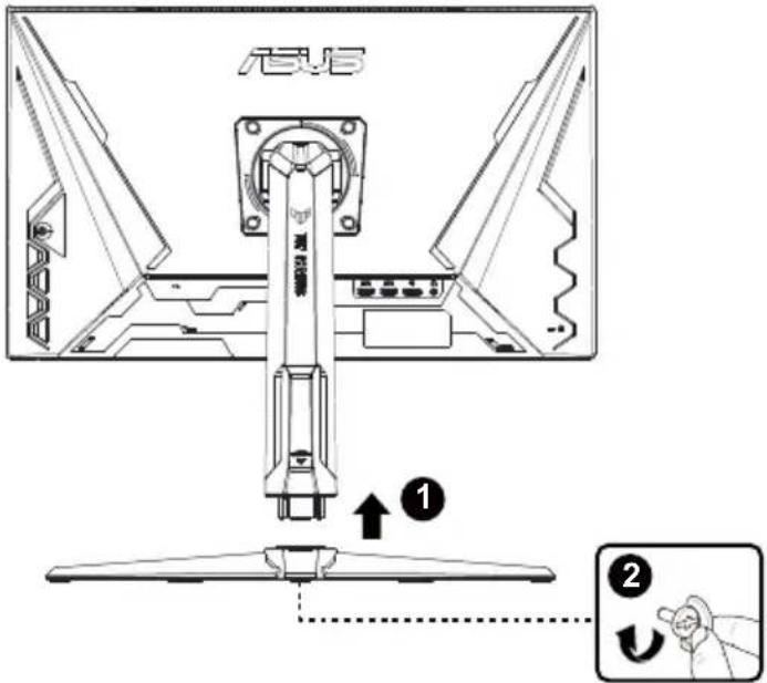 ASUS TUF Gaming VG279QL3A - Pokyny pro sestavení monitoru: - 1