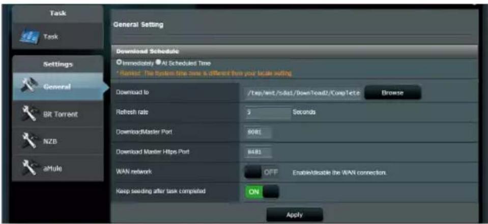 ASUS RT-AX82U V2 - Pour utiliser Download Master : - 2