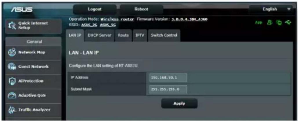 ASUS RT-AX82U V2 - IP réseau local (LAN) - 1