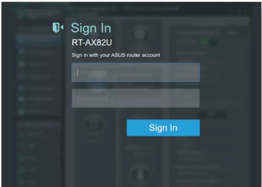 ASUS RT-AX82U V2 - Pour vous connecter à l'interface de gestion : - 1