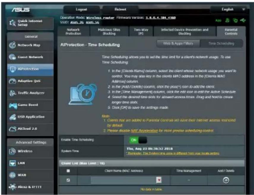 ASUS RT-AX82U V2 - Pour configurer le filtrage de sites et d'applications : - 2