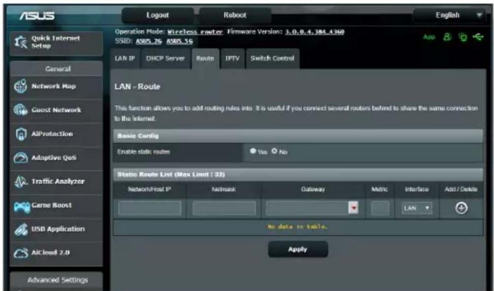 ASUS RT-AX3000 V2 - Routage - 1
