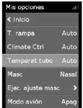 ResMed ClimateLineAir Oxy - Temperatura del tubo - 1