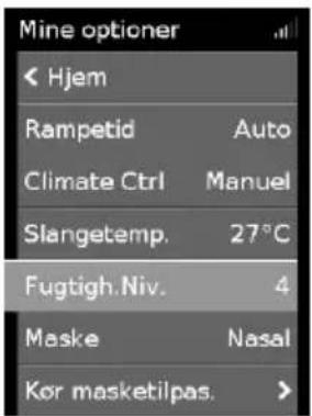 ResMed ClimateLineAir Oxy - Fugtighedsniveau - 1