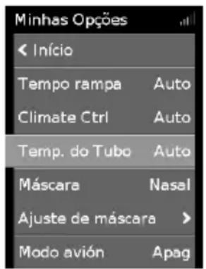 ResMed ClimateLineAir Oxy - Temperatura do Tubo - 1