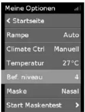 ResMed ClimateLineAir Oxy - Befeuchtungsniveau - 1