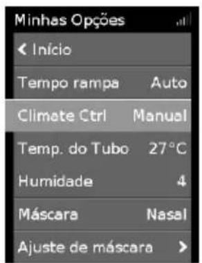 ResMed ClimateLineAir Oxy - Para ajustar o nível de humidade: - 1