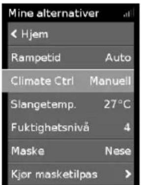 ResMed ClimateLineAir Oxy - For å justere fuktighetsnivået: - 1