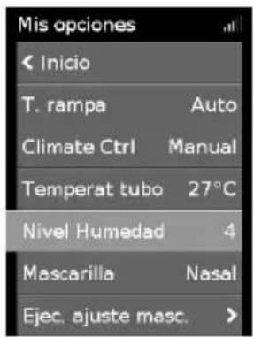 ResMed ClimateLineAir Oxy - Nivel Humedad - 1