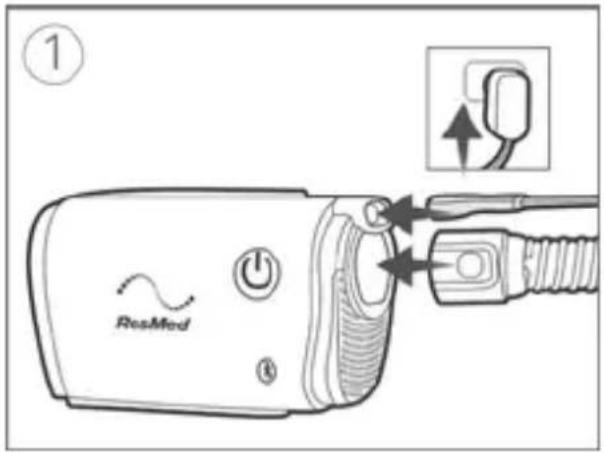 ResMed AirMini - Använda näss- eller mjukdelsanslutning - 1