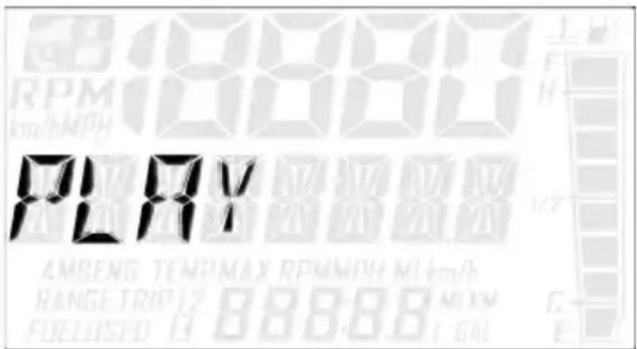 PLAY RPM km/hMPH AMBENG TEMPER MAX RPMMPH MI km/h RANGE TRIPL 2 888888 MI KM FUELISED E 64L