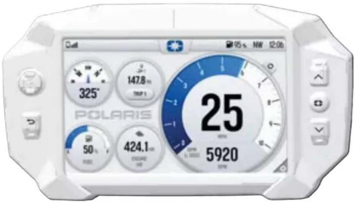 POLARIS 850 PRO RMK Slash 155 (2024) - ÉCRAN DES INDICATEURS - 1