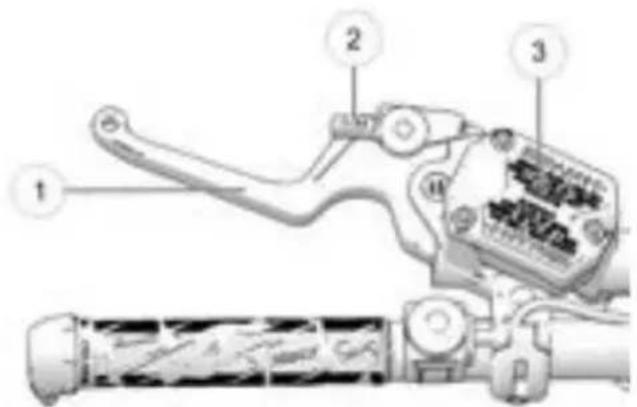 POLARIS 850 PRO RMK Slash 155 (2024) - DISPOSITIF DE VERROUILLAGE DU LEVIER DE FREIN DE STATIONNEMENT - 1