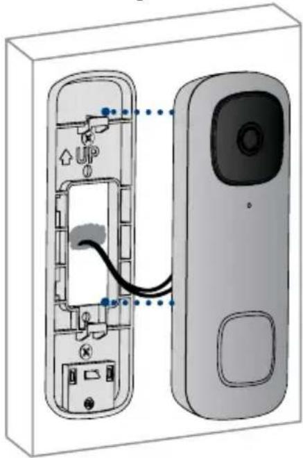 Lorex B451AJD-EG - Pour fixer la sonnette sur le support : - 1