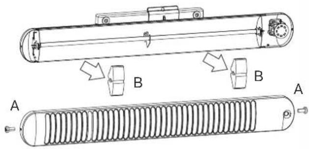 DIMPLEX BY 802 S - Remove transport fastening - 1