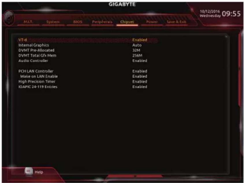GIGABYTE GA-Z270X-Ultra Gaming - 2-6 Chipset (芯片组设定) - 1