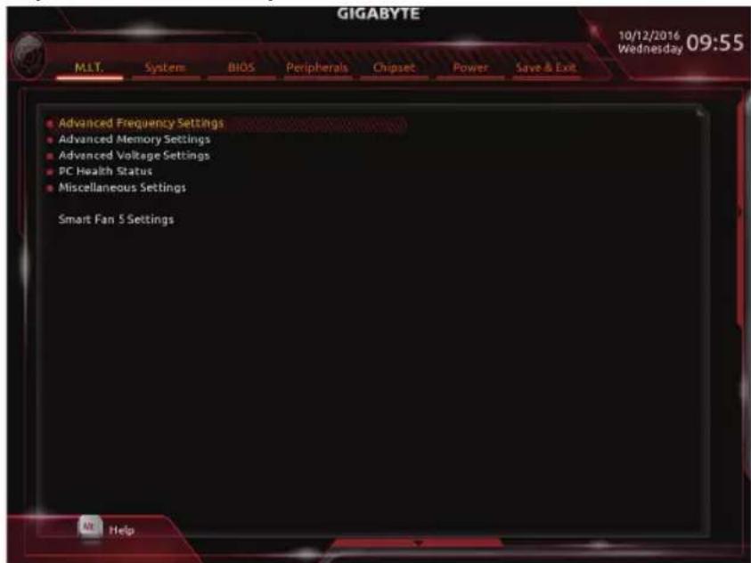 GIGABYTE GA-Z270X-Ultra Gaming - 2-2 M.I.T. (频率/电压控制) - 1