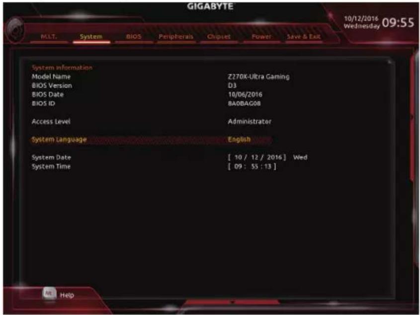 GIGABYTE GA-Z270X-Ultra Gaming - 2-3 System (系统信息) - 1