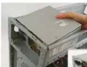 GIGABYTE GA-H55M-S2HP - Подготовка корпуса и установка блока питания - 1