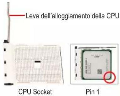 GIGABYTE GA-H55M-S2HP - Installazione di una CPU AMD (saltare questa fase se la scheda madre ha una CPU integrata) - 1